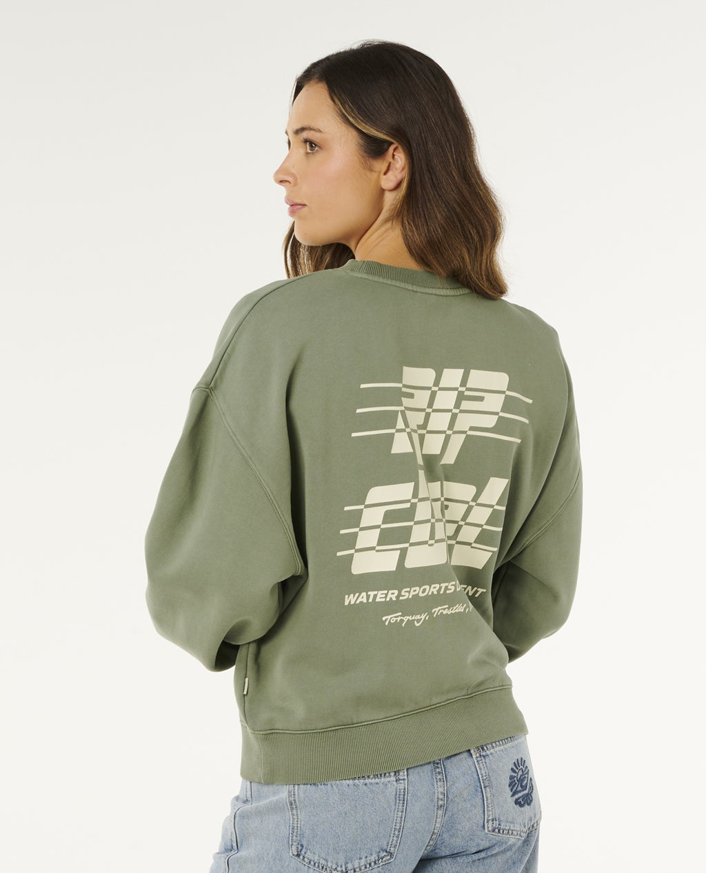 SPORTS DEPT DROP SHOULDER CREW FLEECE