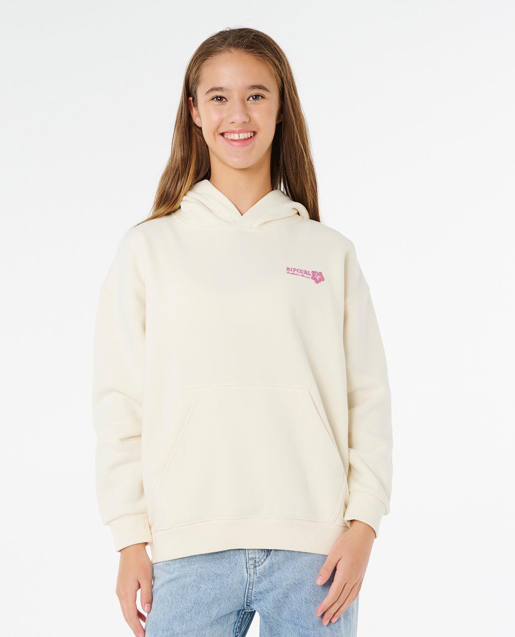 HIBISCUS PUFF HOOD - GIRLS