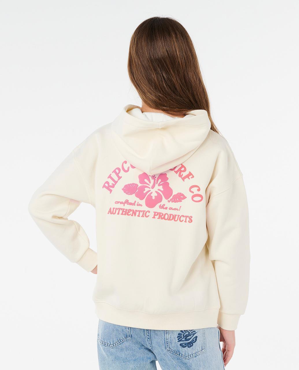 HIBISCUS PUFF HOOD - GIRLS