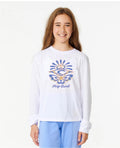 SUNSET SKIES BUTTERFLY LS TEE - GIRLS