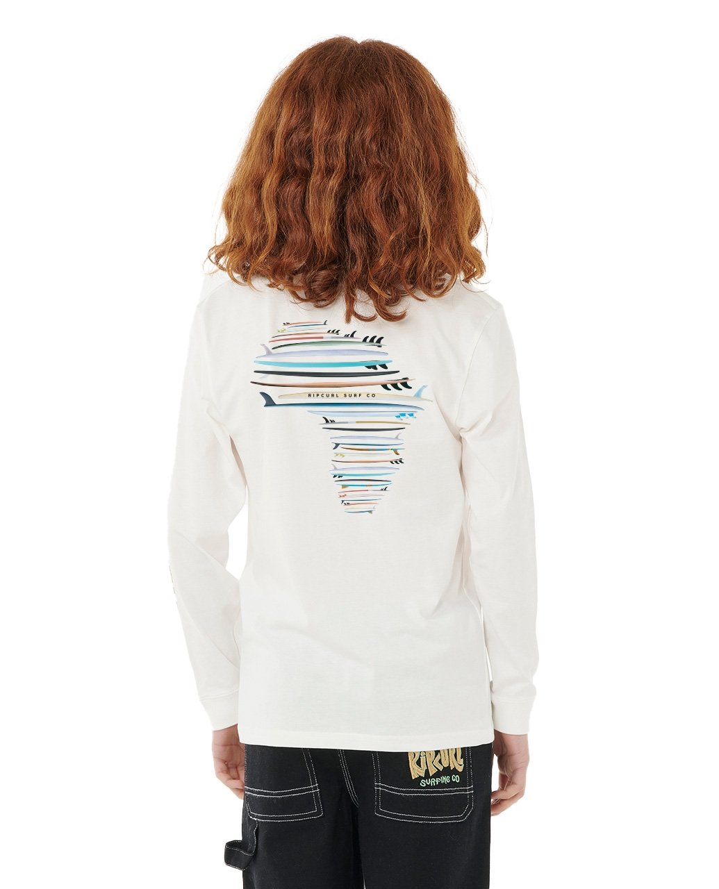 BOARDS STACKED LS TEE - BOYS