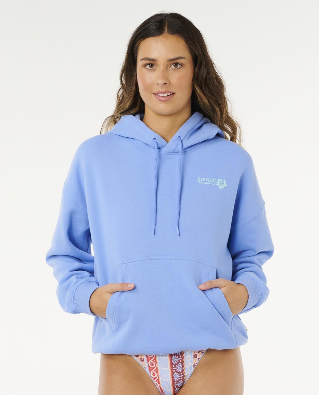 BLOCK HIBISCUS HOODIE