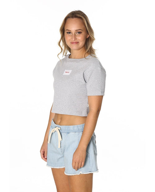 BADGE RIB BABY TEE
