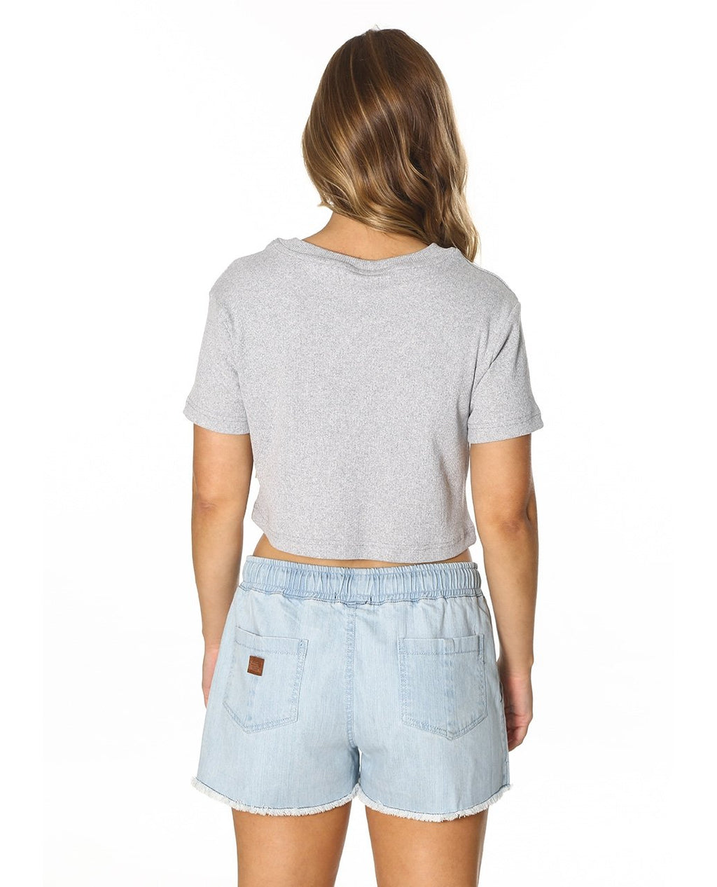 BADGE RIB BABY TEE