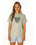LEOPARD AFRICA EMB TEE