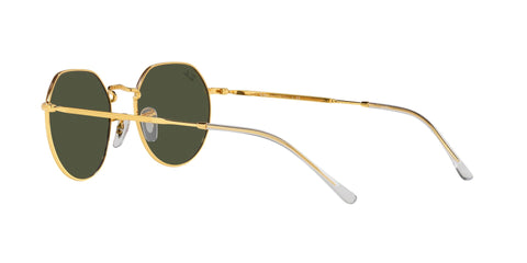 RAY-BAN JACK GREEN LEGEND GOLD SUNGLASSES