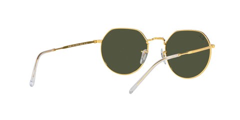 RAY-BAN JACK GREEN LEGEND GOLD SUNGLASSES
