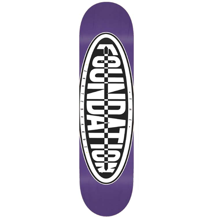 FOUNDATION TEAM DECKS FS 8.25 OVAL PURPLE