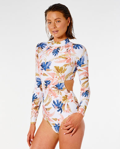 Sunset waves L/S Swimsuit