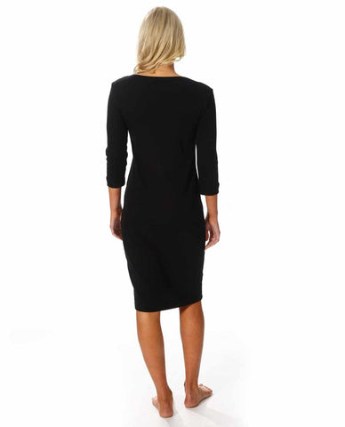 BODYCON RIB L/S DRESS